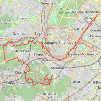 EcoTrail Paris 2023 Trail 30km GPS track, route, trail