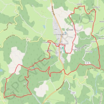 Les Puys de Sainte-Fortunade - Sainte-Fortunade - Pays de Tulle GPS track, route, trail