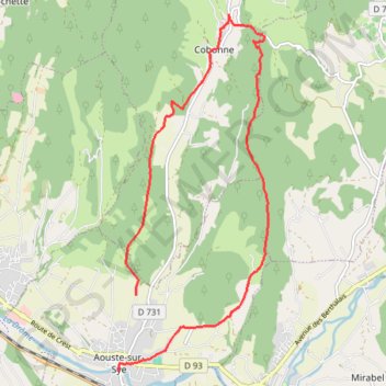 Aouste-sur-Sye GPS track, route, trail