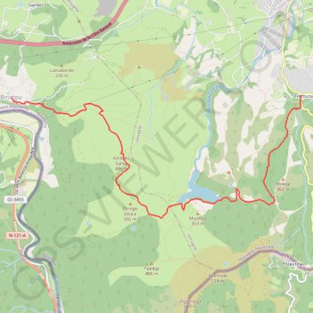Herboure-Biriatou GPS track, route, trail
