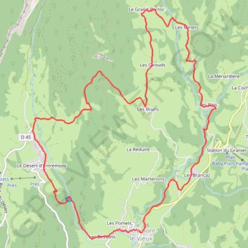 RANDO DANS LA CHARTREUSE GPS track, route, trail