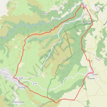 Entre Monne et Liauzun - Chaynat GPS track, route, trail