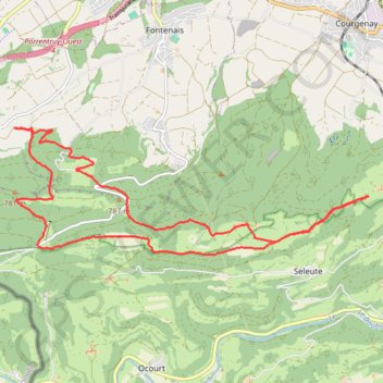 Les échelles de Porrentruy GPS track, route, trail