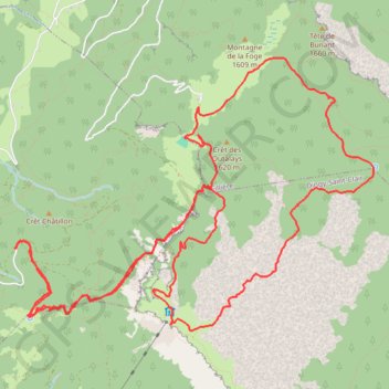 Plateau du Parmelan à partir du parking au-dessus de Villaz GPS track, route, trail