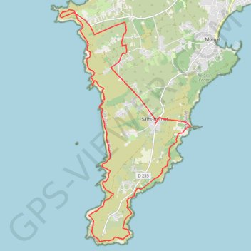 De Saint hernot à la pointe de dinan GPS track, route, trail