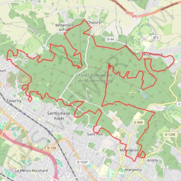 Maxicross 44 km GPS track, route, trail