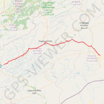 Ouarzazate to Merzouga GPS track, route, trail