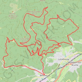 Rando Vallée de la Bruche GPS track, route, trail