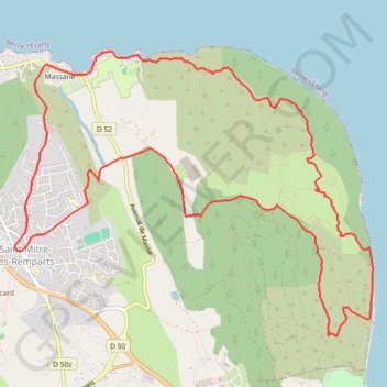 Saint mitre GPS track, route, trail