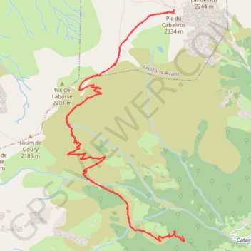Le Cabaliros GPS track, route, trail