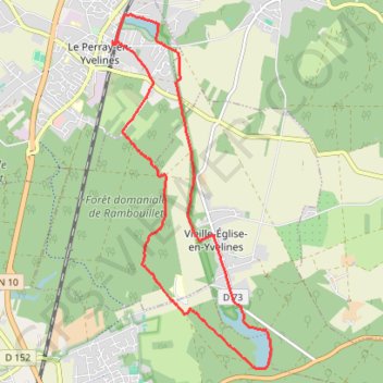 Le Perray-en-Yvelines (La rivière du Roi Soleil) (78 - Yvelines) GPS track, route, trail