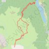 Pic de Chérue depuis lac de Fabrèges (raquettes) GPS track, route, trail