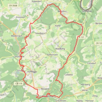 Mullerthal GPS track, route, trail