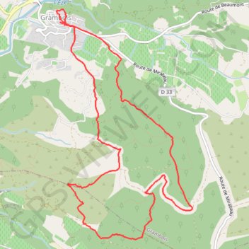 Randonnée à Grambois GPS track, route, trail