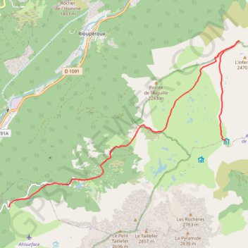 Grand Galbert (traversée) GPS track, route, trail