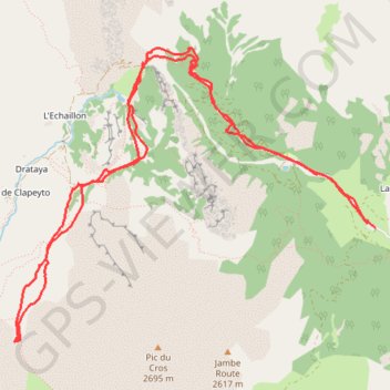 Châlets de Clapeyto (Queyras) GPS track, route, trail