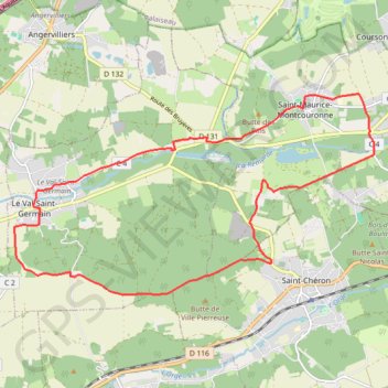 Saint Maurice-Moncouronne GPS track, route, trail
