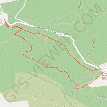 Le Broussan - Vallon du Corps de Garde GPS track, route, trail