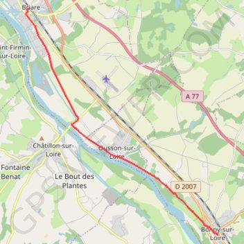 Briare - Bonny-sur-Loire GPS track, route, trail
