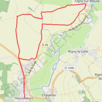 Au départ de Vaucouleurs - Ugny GPS track, route, trail