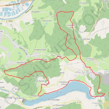 Circuit-11-Rouge-17km-547m GPS track, route, trail