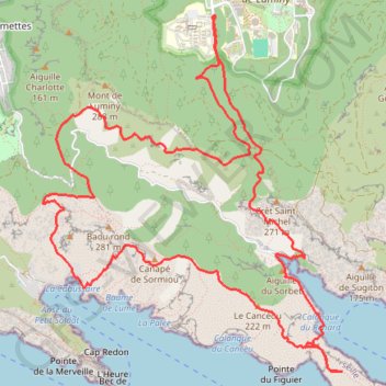 Morgiou & Sormiou GPS track, route, trail