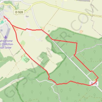 Pays Châtillonais - Circuit d'initiation de la Belette GPS track, route, trail