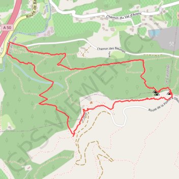 Sanary - Ouvrage de la Pointe - Grotte du Garou GPS track, route, trail