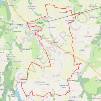 Circuit de la Tour du Brégain GPS track, route, trail