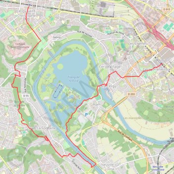 Port-Cergy GPS track, route, trail