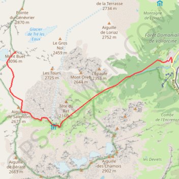 Le Mont Buet GPS track, route, trail