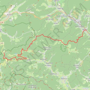 Le Ballon d'Alsace - Moosch - Tour des Lacs des Vosges GPS track, route, trail