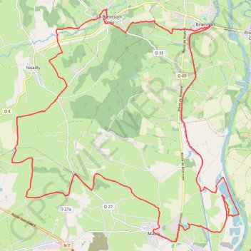 Mably, La Benisson Dieu, Briennon GPS track, route, trail