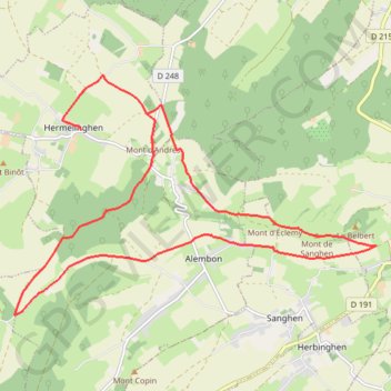 La Vallée Madame - Hermelinghen GPS track, route, trail
