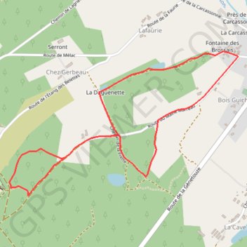 Parcours sportif de Rioux-Martin GPS track, route, trail