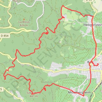 Les trois châteaux de Barr GPS track, route, trail