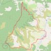 Crêtes de Vaumuse depuis Thoard GPS track, route, trail