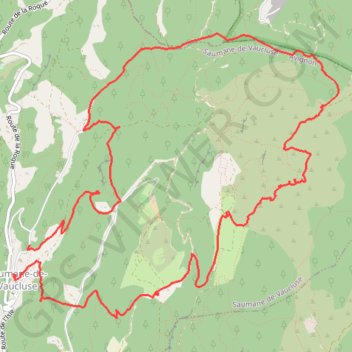Saumane-Aven Valescure GPS track, route, trail