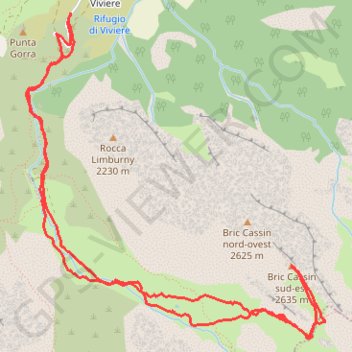 Bric Cassin GPS track, route, trail