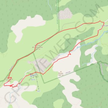 Crêtes de la Bernarde depuis Vauplane GPS track, route, trail