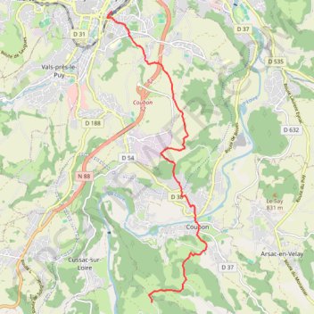 Le Puy Les Cabarets GPS track, route, trail