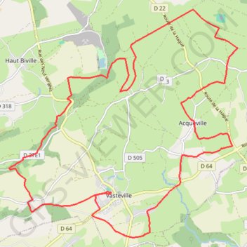 Le Tour de Grégoire - Vasteville GPS track, route, trail