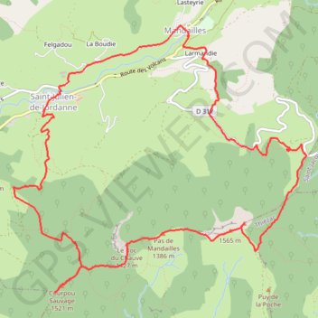 L'Elancèze GPS track, route, trail