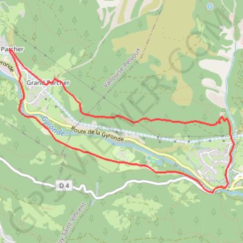 Le Grand Parcher GPS track, route, trail