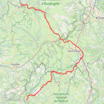 Bort-les-Orgues → Entraygues-sur-Truyère GPS track, route, trail