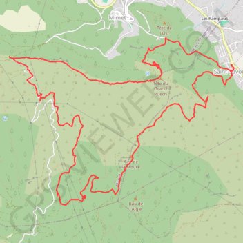 Saint Savournin GPS track, route, trail