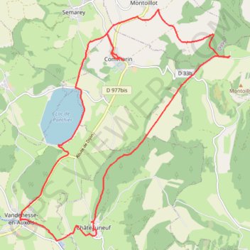 Vandenesse-en-Auxois circuit des 3 chateaux GPS track, route, trail