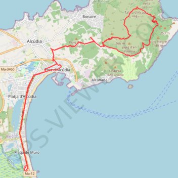 Talaia d'Alcudia 20180917 GPS track, route, trail