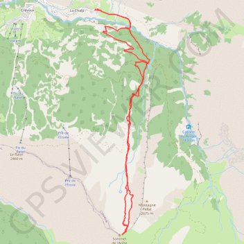 Arete de la Ratelle GPS track, route, trail