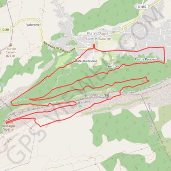 Pic de Bertagne - Plan-d'Aups GPS track, route, trail